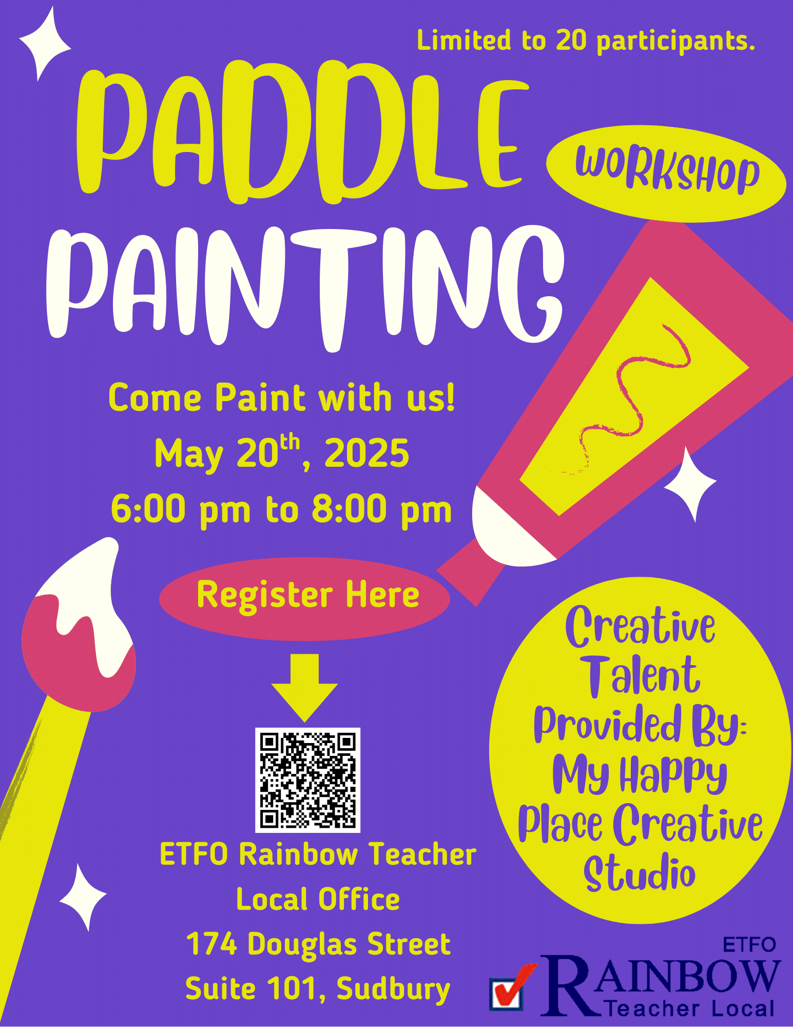 Paddle Painting Workshop SudburyFlyer (1)